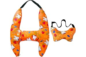 H Shaped Kids Car Pillow for Travel and Sleeping