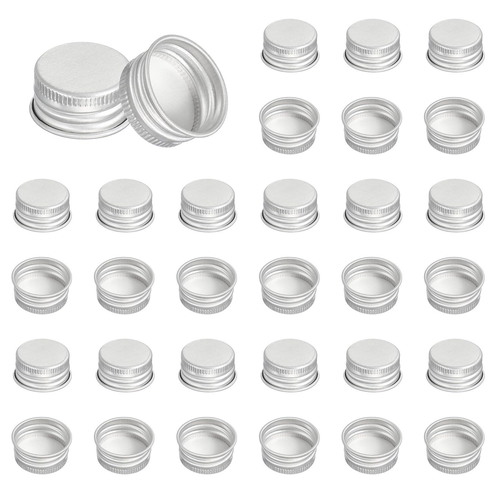 PATIKIL 31mm Aluminum Metal Round Mason Jar Screw Lids 54 Pcs Silver Tone — Amazon image 27