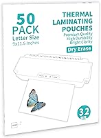 Vista 20 de Binditek Paquete de 50 bolsas de laminación térmica de 3 mil, hojas de laminado de 9 x 11.5 pulgadas, para tamaño carta, ultra transparentes