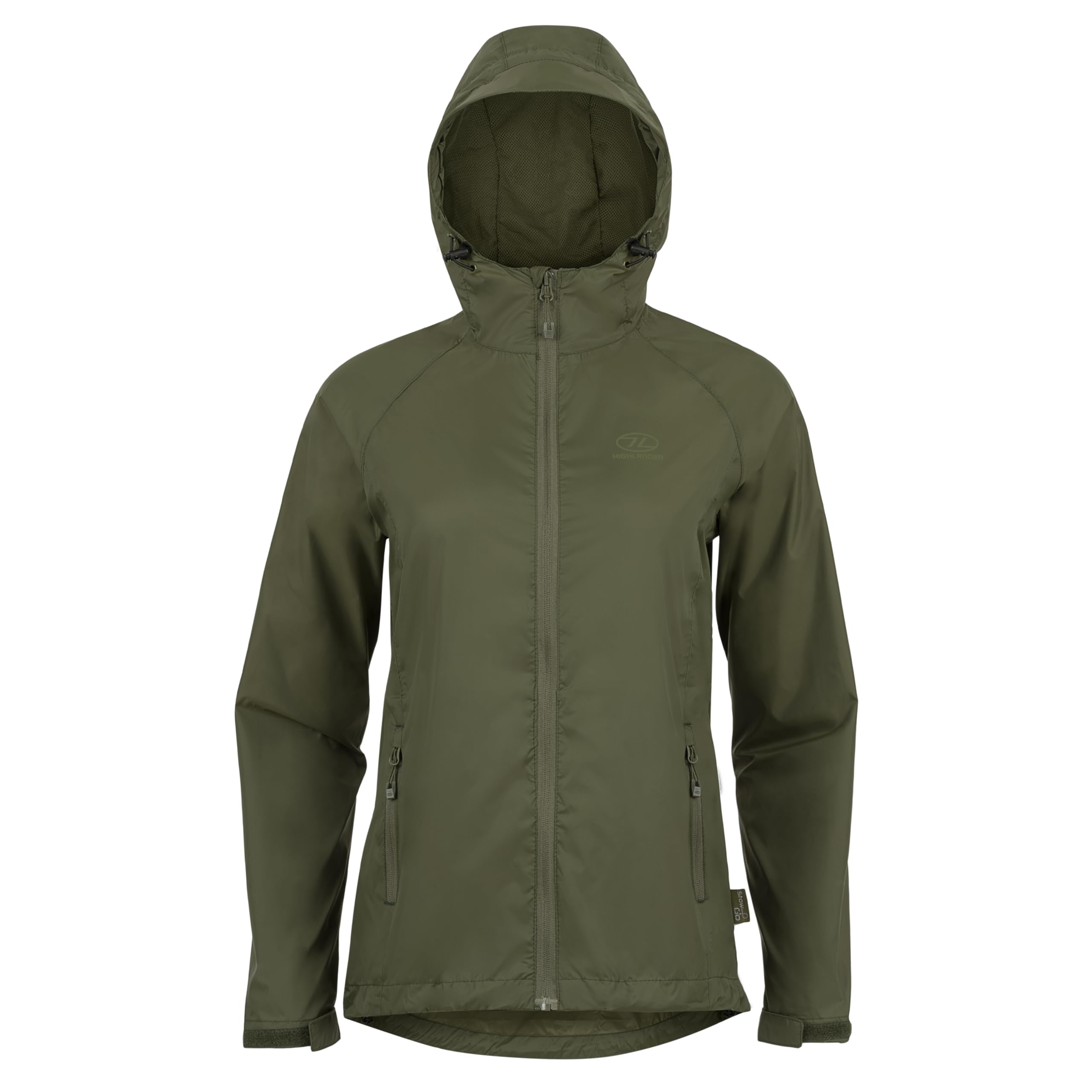 Highlander Women’s Waterproof Jacket - Stow & Go Packaway Jacket - Ultimate Waterproof Protection, Lightweight & Breathable, Perfect for Everyday and Outdoor Adventures