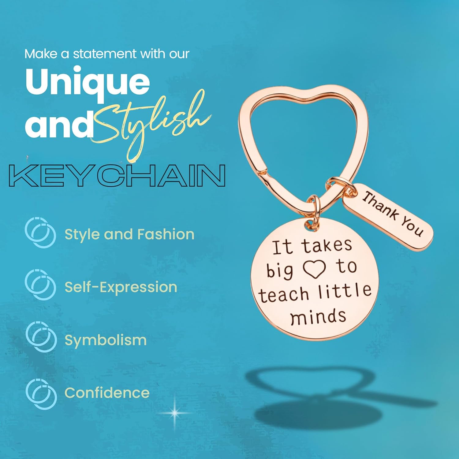 Infinity Collection Teacher Keychain - Inon Tarnished Jewelry for Teacher Appreciation Gift - Image 5