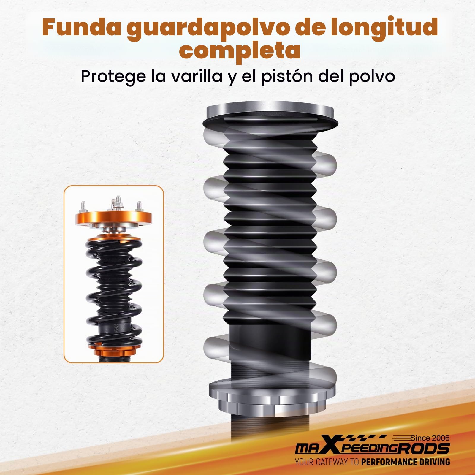 maxpeedingrods Suspensión ajustable rosca Oro