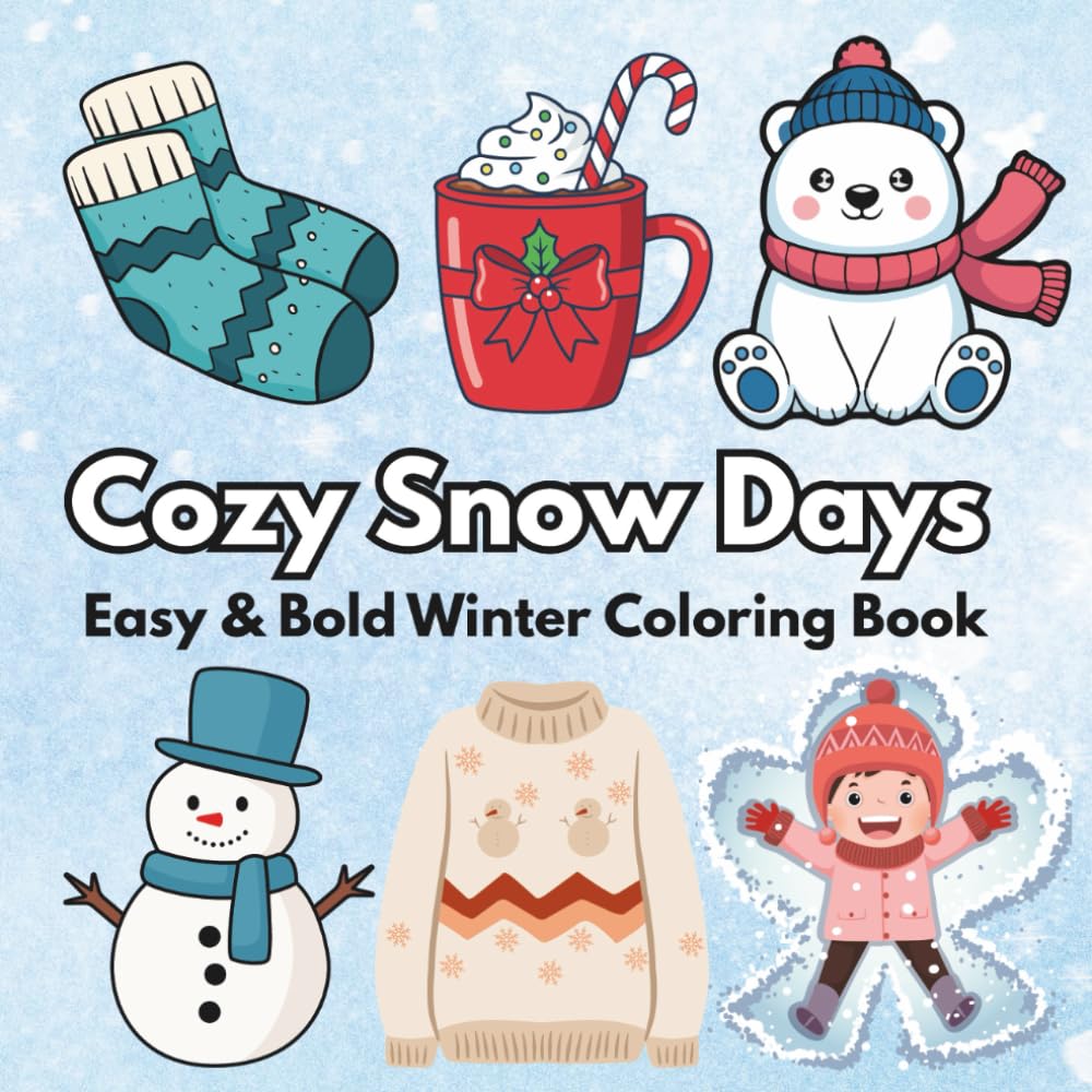Whispers of Winter: A Cozy Coloring Journey.