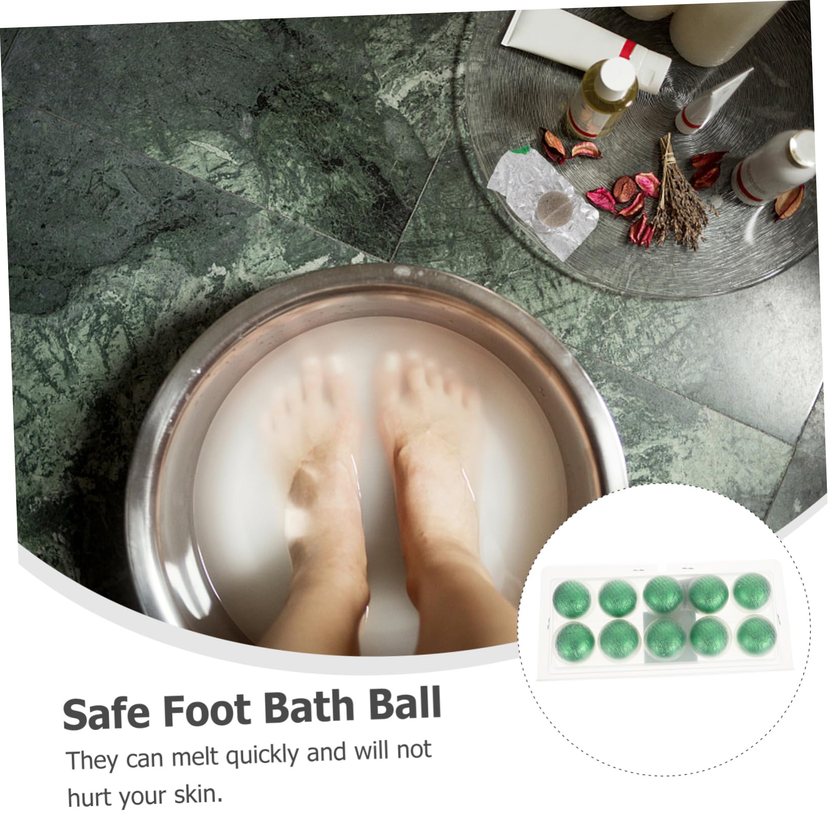 FOMIYES 10pcs Foot Soak Pills Bathing Balls Foot Balls Sweat Foot Pills Safe Foot Bath Ball Food Balls Bathing Supplies Foot Bath Balls Durable Foot Ball Household Foot Ball