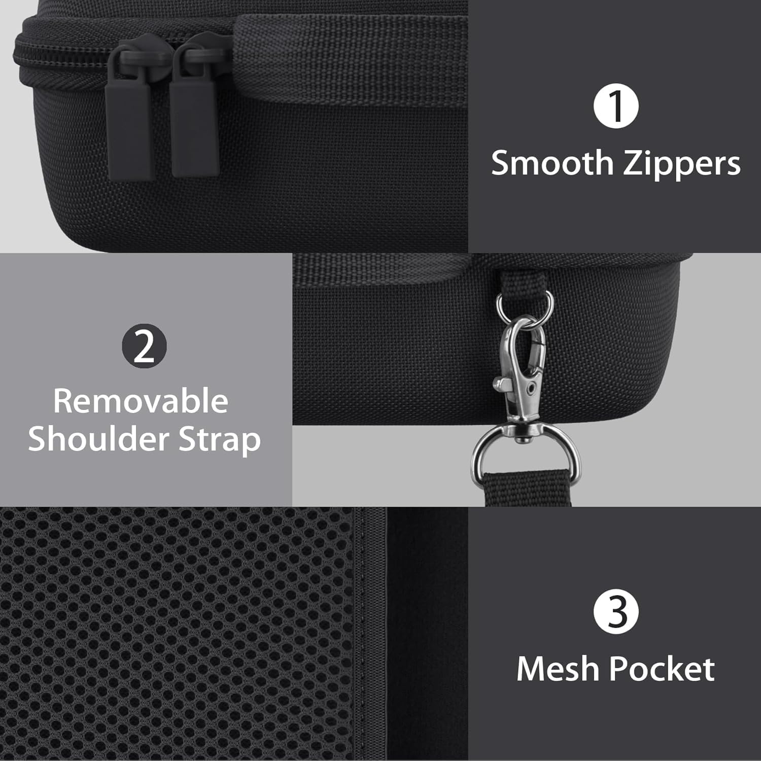 co2CREA Hard Travel Case Replacement for Bose New SoundLink Flex 2nd Gen/Bose SoundLink Flex Bluetooth Portable Speaker (Black Case) - Image 4