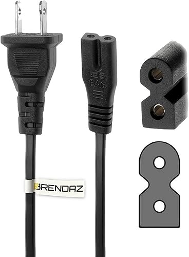 BRENDAZ - Cable de alimentación polarizado de CA compatible con sistema de cine en casa Bose SoundTouch 520, amplificador SA-5, sistema de altavoces
