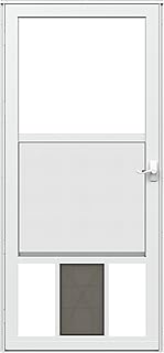 25 Pet Fullview White 34-in. Storm Door