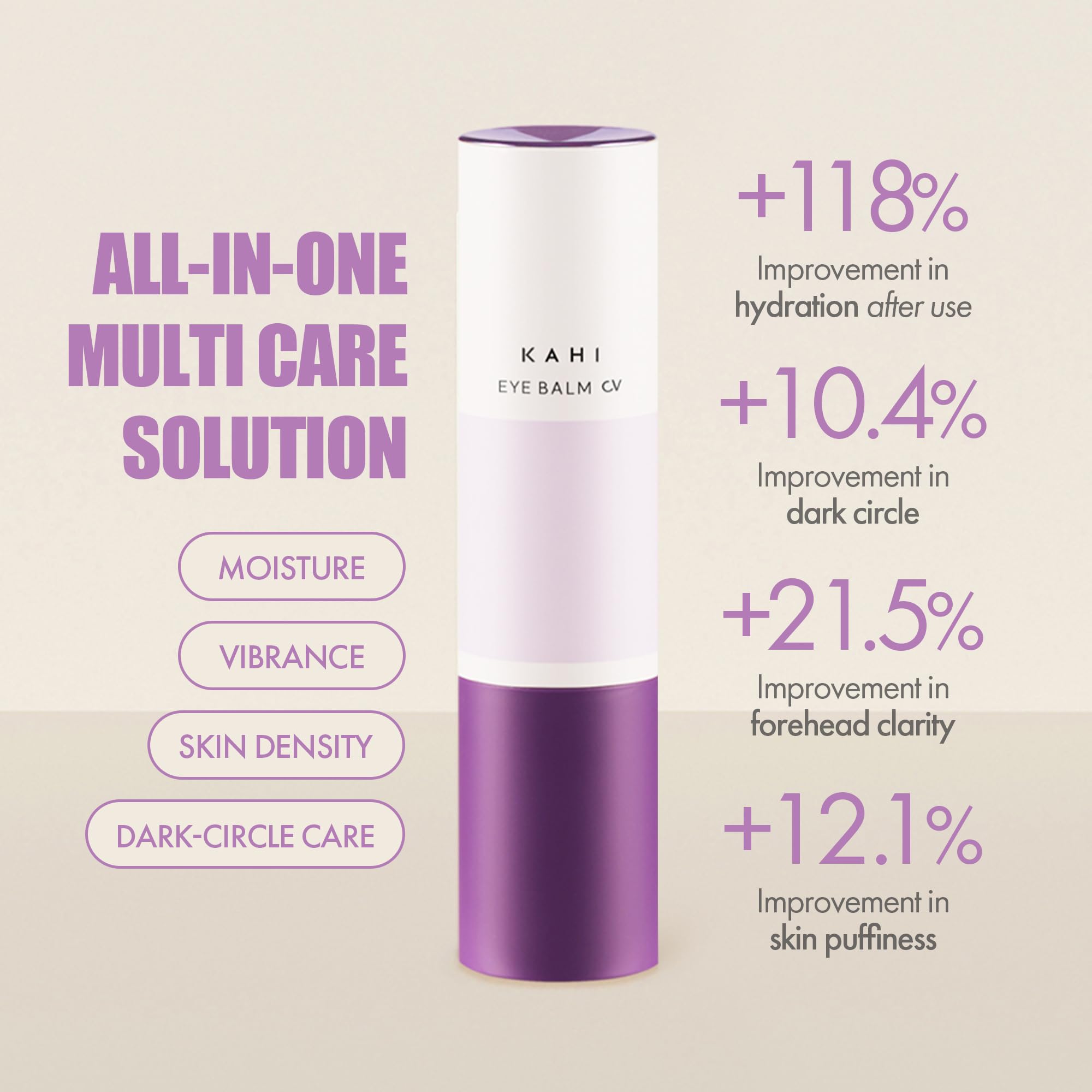 Stick Yeux KAHI Eye Balm 9g - Soin Rides Et Cernes K-beauty - Neuf - Fabriqué En Corée