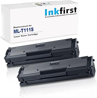 2 Inkfirst® Toner Cartridges D111S (MLT-D111S) Compatible Remanufactured for Samsung D111S Black Xpress M2020 M2020W M2021 M2021W M2022 M2022W M2070 M2070F M2070FW M2070W M2071 M2071FH M2071W