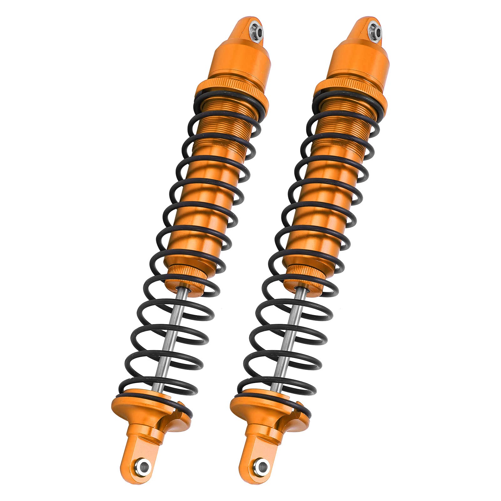 POENVFPO 1/5 Gasoline RC Car Shock Absorbers, High Performance Damper Springs for Large Scale Radio Controlled Cars, Upgrade Alloy Components (Gold)
