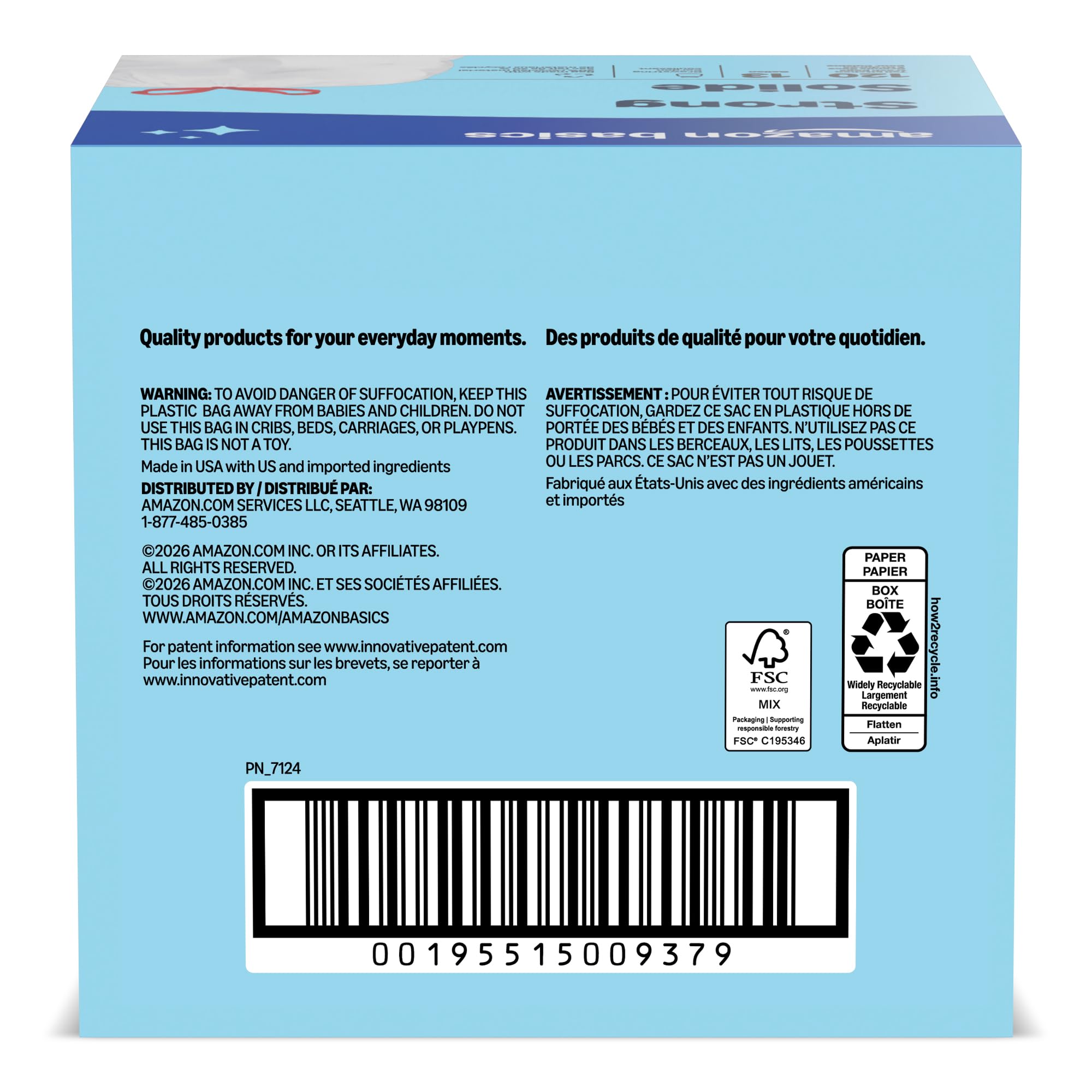 Tall Kitchen Drawstring Unscented 13 Gallon 120 Count Trash Bags H8947
