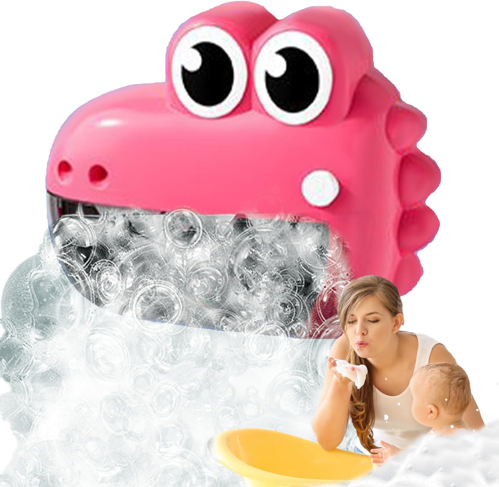 Bubble Machine For Bath Tub – Cute Frog & Crocodile Bathing Toys | Baby Bath Bubble Maker, Shower Toys, Fun bathtim Activity, Birthday Gift, Easter Basket Stuffer For Boys, Girls, toddler, ,