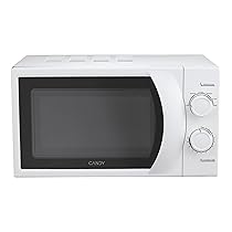 Candy Idea Forno a Microonde 20 Litri, 700W, 6 Livelli di Potenza, Programma Defrost, Timer e Segnale Acustico di Fine Cottura, Libera Installazione, 45,2 x 33,5 x 26,2 cm, Bianco – CMW2070M
