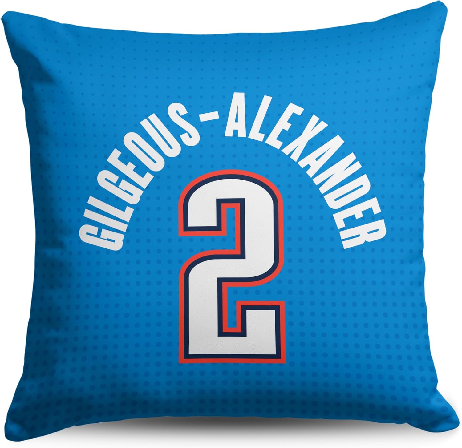 Northwest Oklahoma City Thunder Shai Gilgeous-Alexander NBA Throw Pillow 18x18 inches