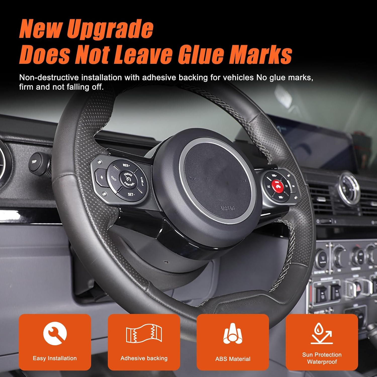 Center Console Panel Cover Trim Compatible with INEOS Grenadier 2020-2024, Car Center Console Panel Top and Bottom Edge Protection Frame Molding Trim ABS Interior Accessories (Glossy Black)