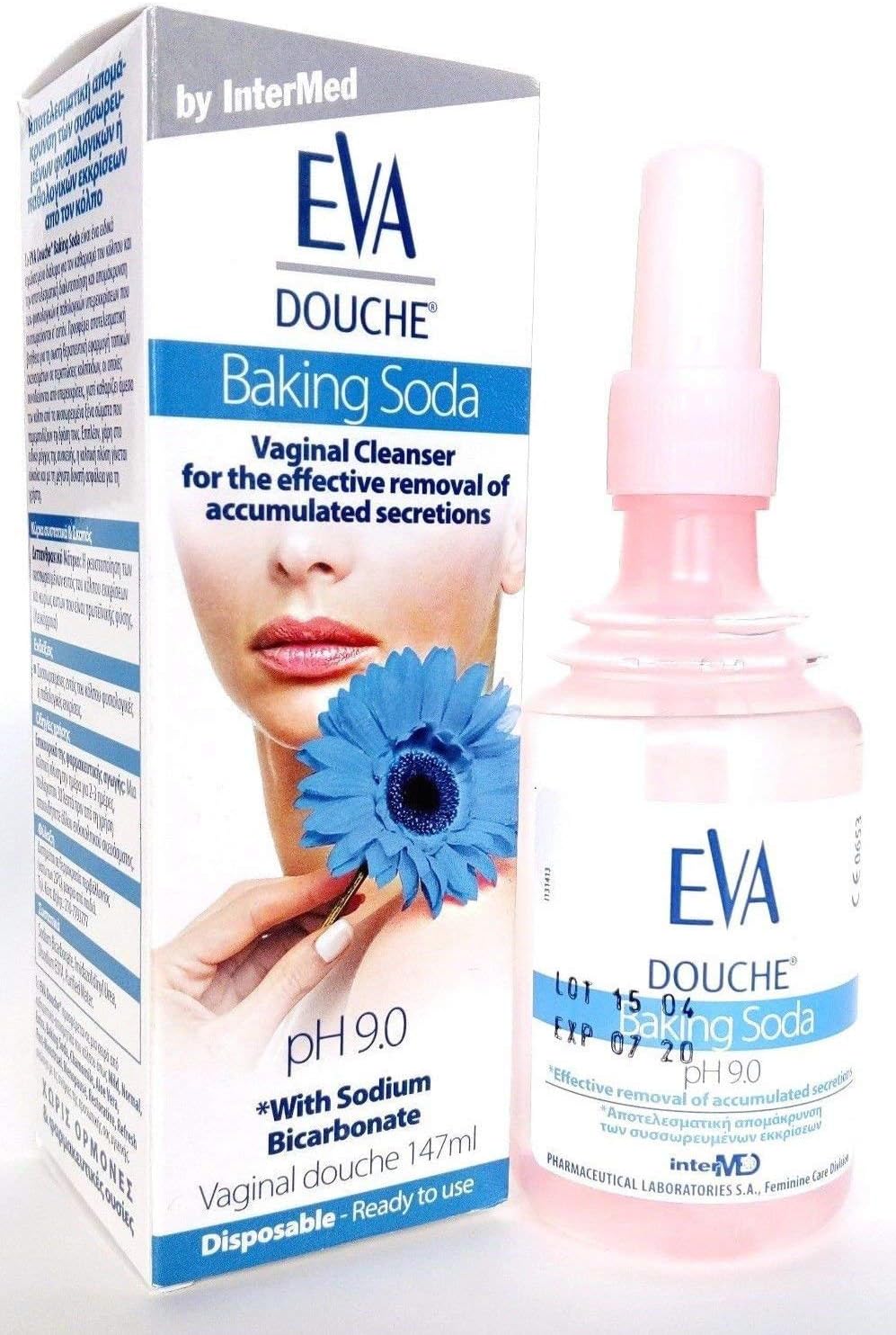 Eva Vaginal Douche Baking Soda for removal of accumulated secretions