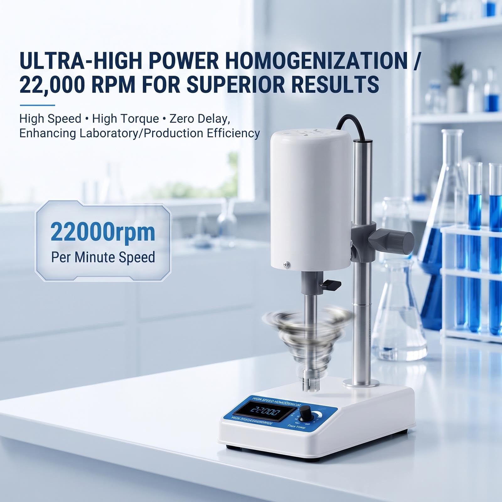 Emulgator homogenizatora o dużej prędkości 20–1000 ml, 2 sondy
