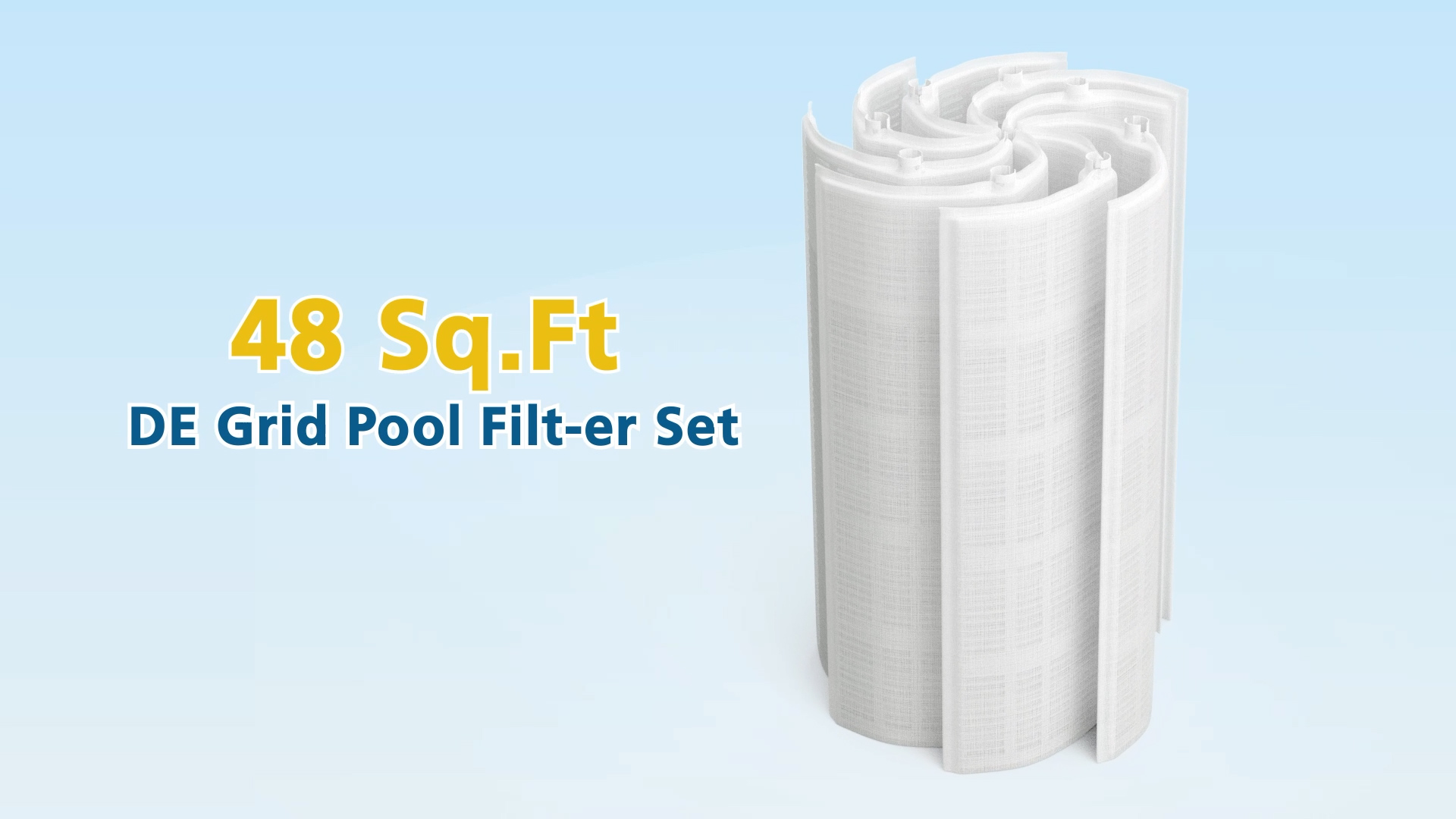 Amazon.com : CPLIKE 48 Sq.Ft FS-2004 DE Grid Pool Replacement Filt