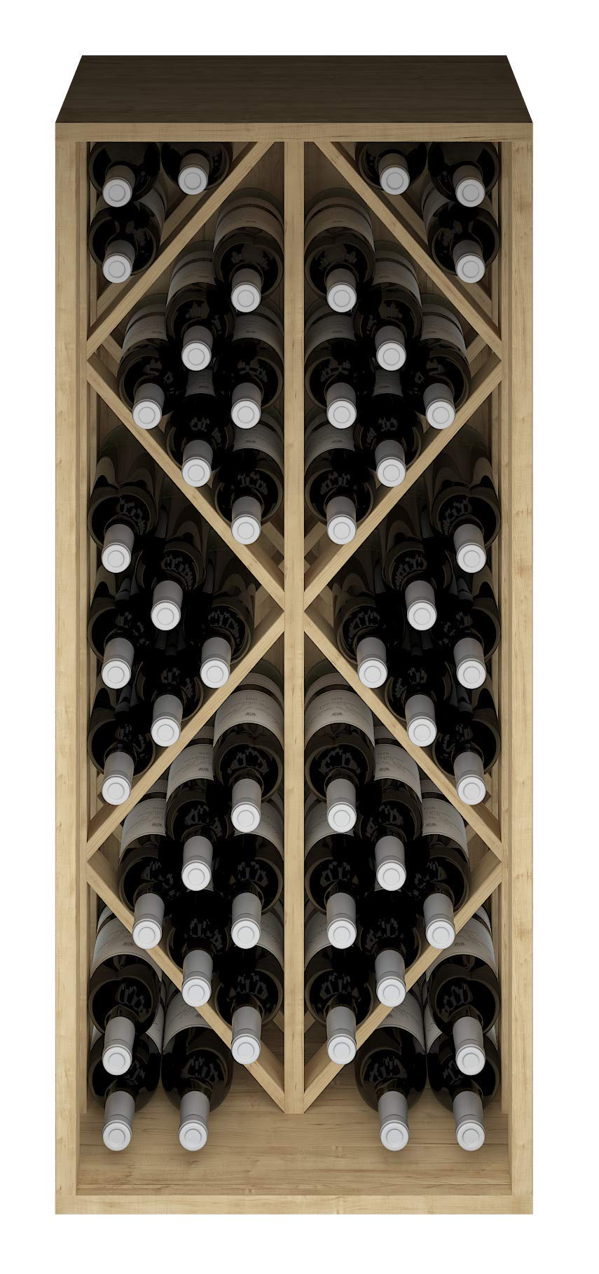 Botellero Fabricado en Pino para 48 Botellas