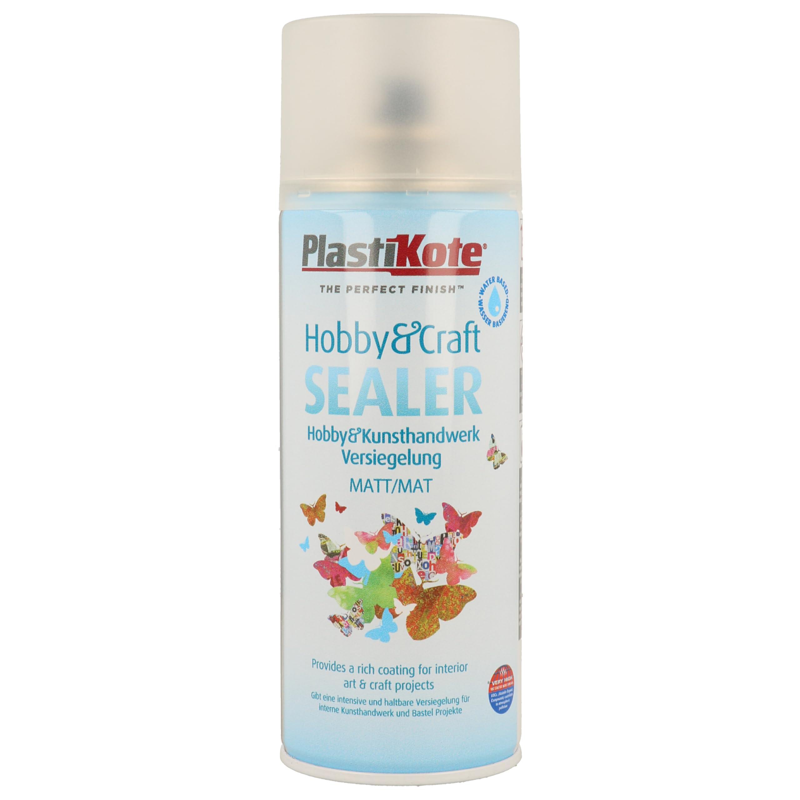 Plastikote Clear Matt Hobby And Craft Sealer Spray