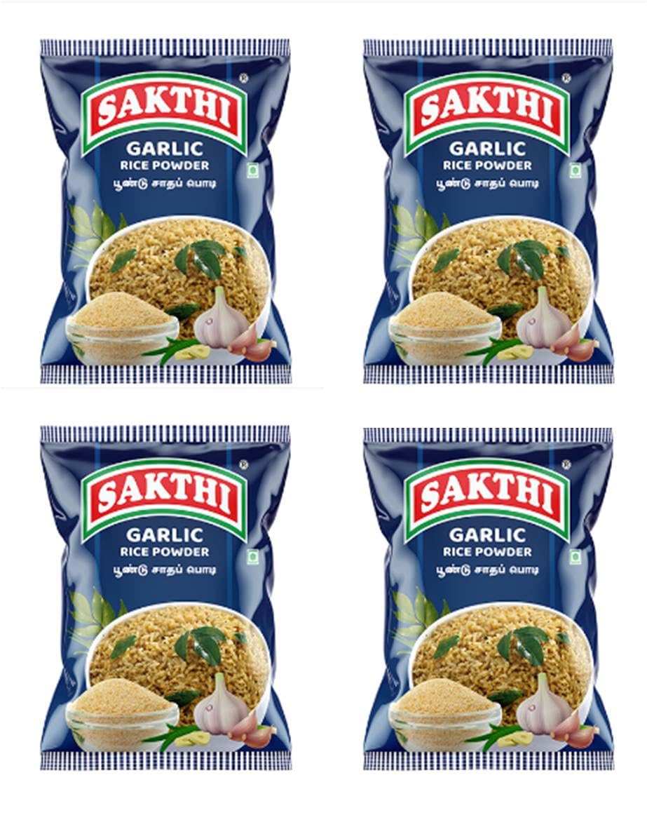 SAKTHI Garlic Rice Powder 100 g | Pack of 4 | Total 400 g | The Premium Spices | Indias Largest Selling Masala Products (B0CH8T5NWR) Amazon Price History, Amazon Price Tracker