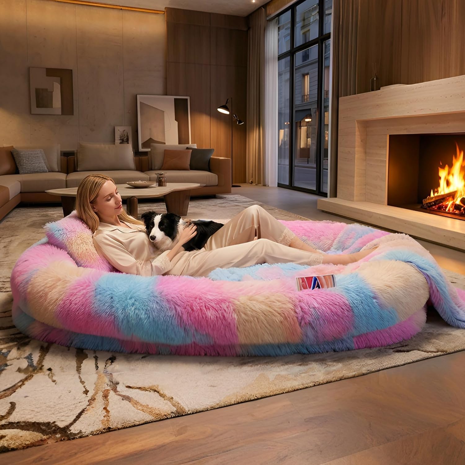 Human Dog Bed - Extra Large Dog Bed for Humans 71''x45''x12'' thumbnail
