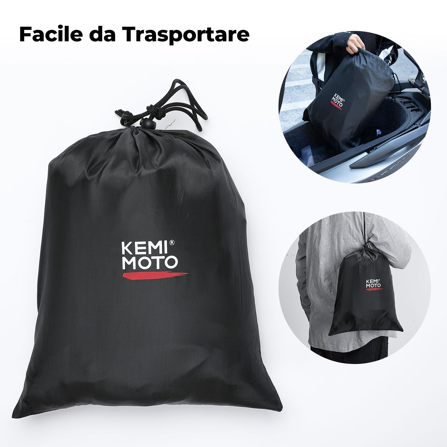 KEMIMOTO Coprigambe Scooter Caldo, Coprigambe Scooter Impermeabile e Antivento adatto Medio Scooter Moto, Scooter con Una Cilindrata Compresa tra 125cc e 250cc