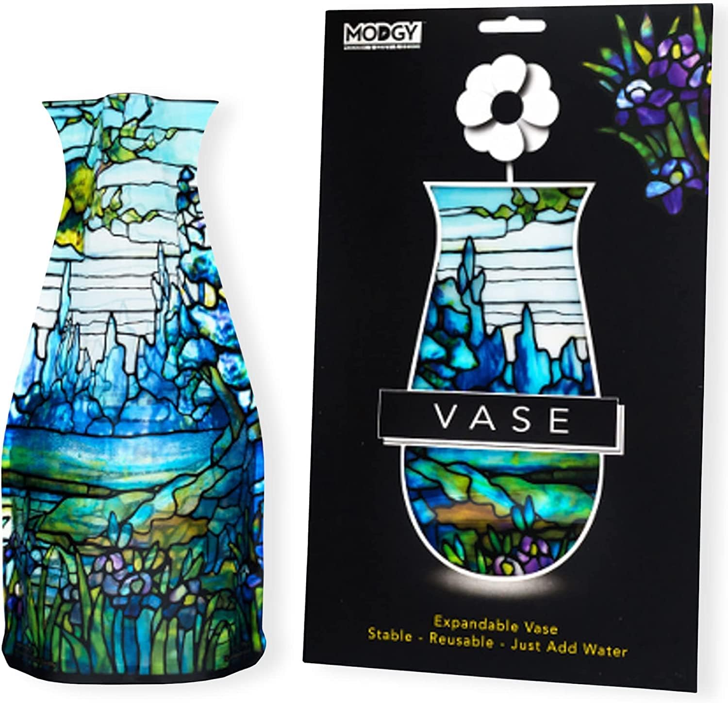 MODGY Expandable Flower Vase Plastic Decorative Modern Vases for