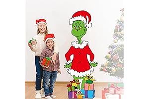 Life Size 3Ft Whoville Grinch Standup Decoration
