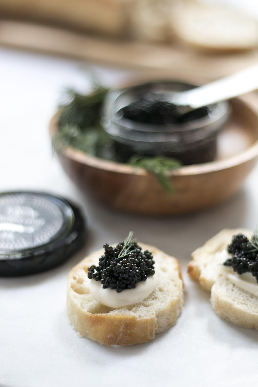 Caviar Star American Hackleback Sturgeon Caviar | Black Caviar Food | Fresh, Domestic Black Sturgeon Roe | Delicious Mild Flavor, Real Caviar Seafood | Ideal for Sushi and Whole Food Recipes (2 Oz)