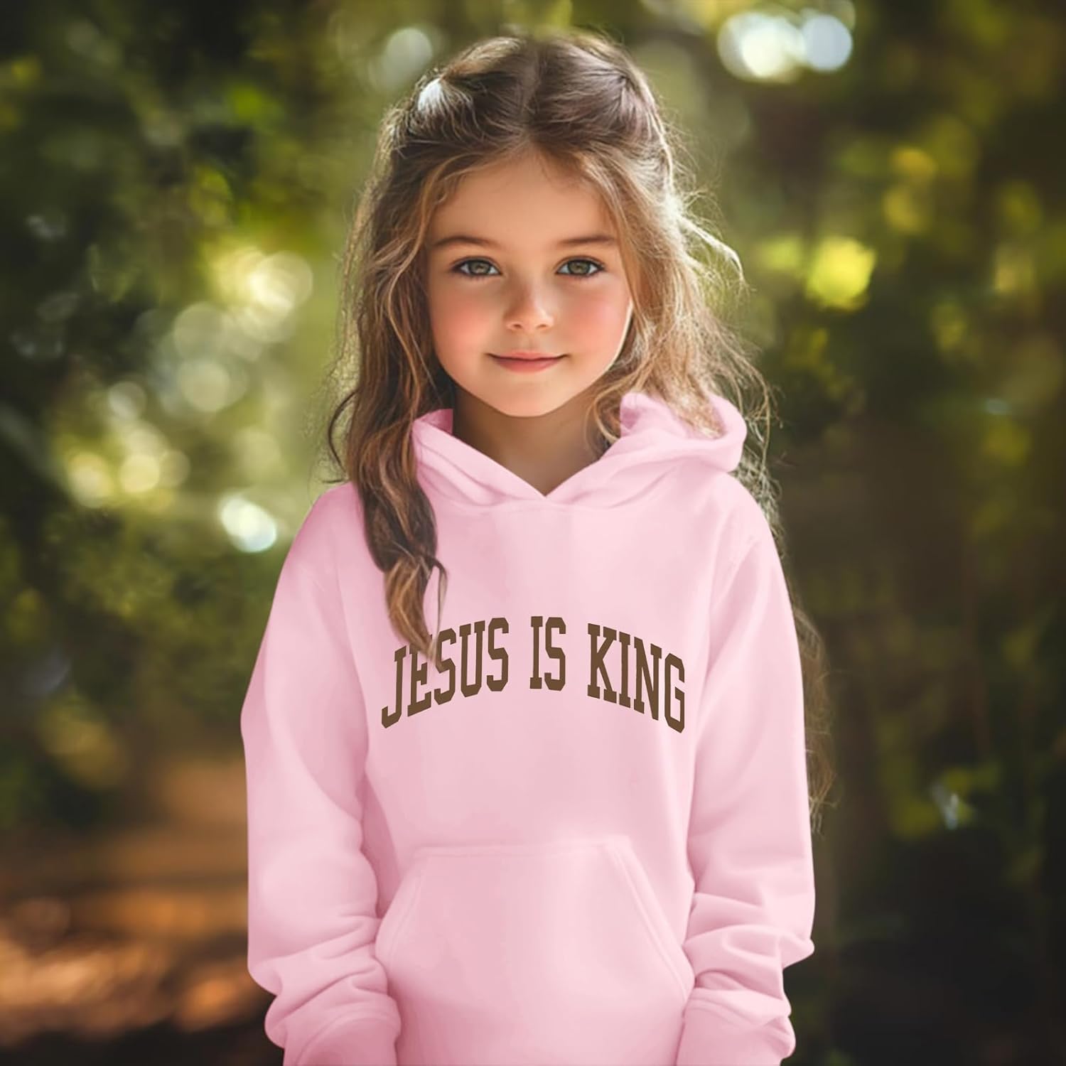 Jesus Loves You Jesus Is King Christian Hoodie for Girls God Bible Verse Religious Faith Sweatshirt Cute Graphic Top - Image 5