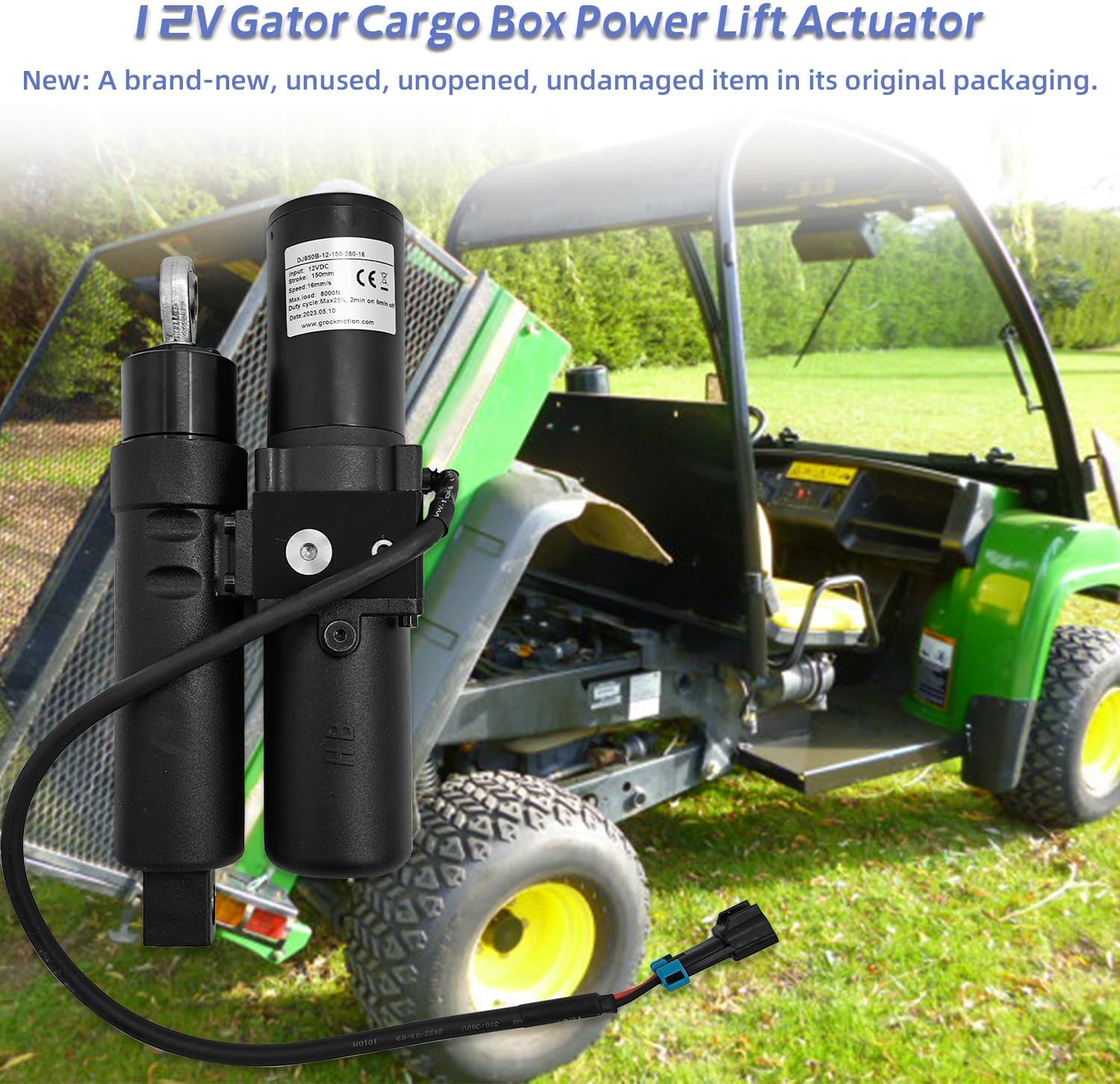 AM145903 AUC15043 12V Gator Cargo Box Power Lift Actuator Compatible with John Deere 4X4 4X2 HPX615E HPX815E XUV 625I 825I 855D 825M 835E 835M 836R 855E 855M 865E 865M 865R