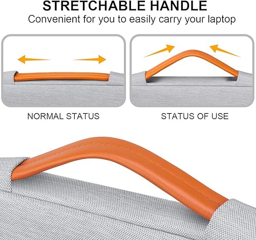 Miniatura 5 de Lacdo - Fundas impermeables para computadoras portátiles de 11 a 15.6 pulgadas, bolsa para computadora portátil, maletín para Ultrabook