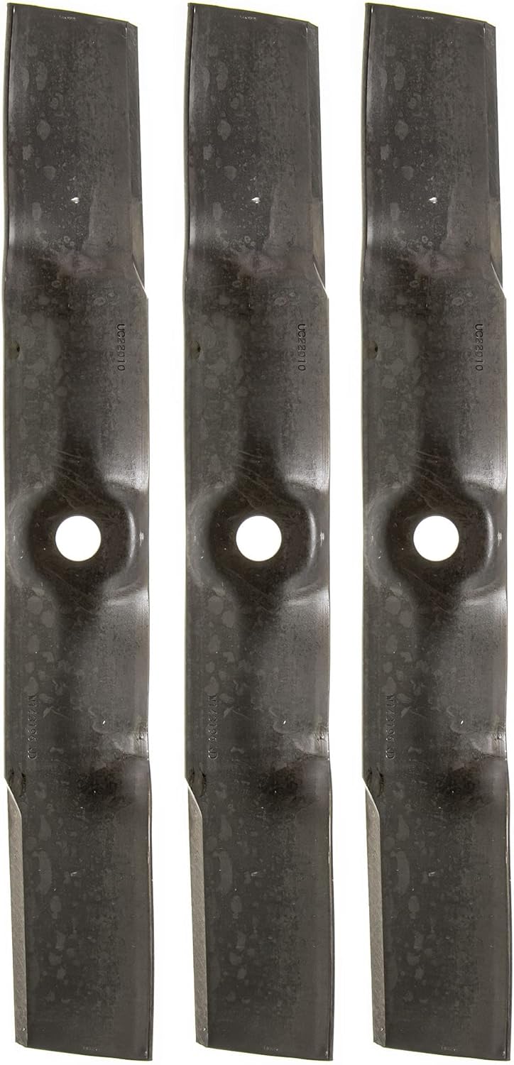 John Deere UC22010 Mower Blades 3-Pack 54" Deck GX225 GX335 GX345 X320 X500 X750 Z535 Z540 Z445