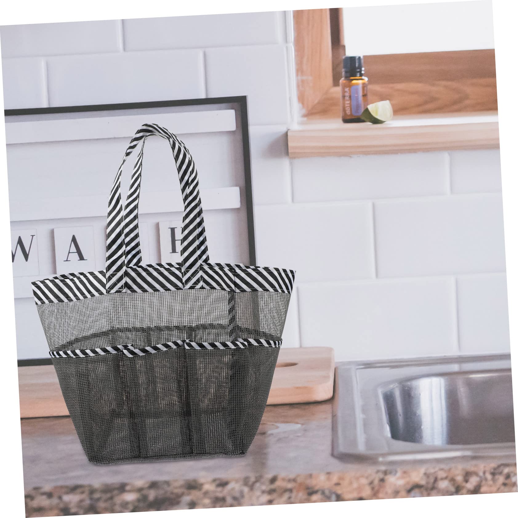 2 Mesh Tragetaschen 30x30cm - Leicht & Faltbar Für Strand & Reisen