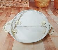 Vista 7 de Cesta redonda para ropa sucia, cestas de almacenamiento para guardería, cestas de regalo para el hogar, oficina, decoración del hogar