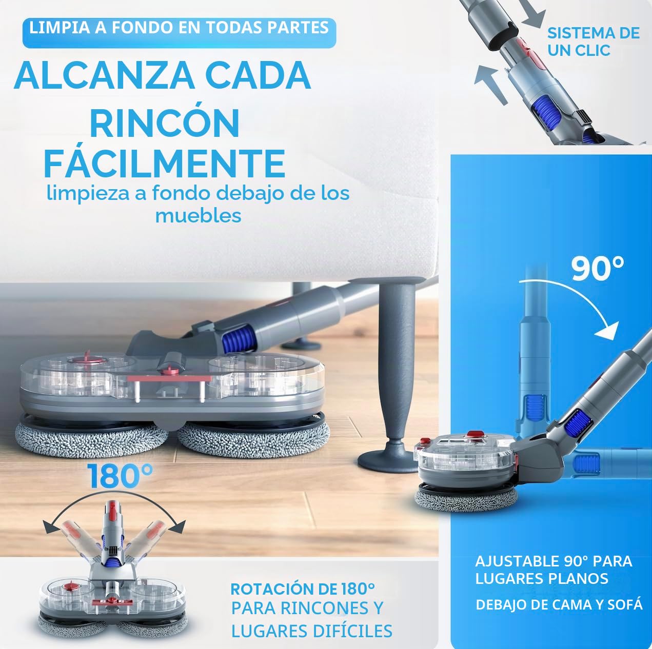 Prueba ganadora – Accesorio para aspiradora Dyson V7/V8/V10/V11/V15/Gen5 – Aspiradora húmedo seco – con depósito de agua extraíble, depósito de llenado