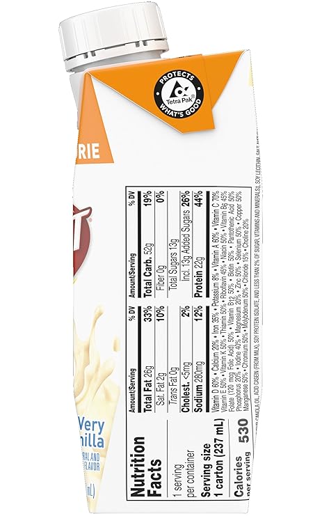 Boost Very High Calorie Nutritional Drink Variety Pack, 16 Vanilla, 16 Strawberry, 16 Chocolate Variety Pack (Pack of 48)