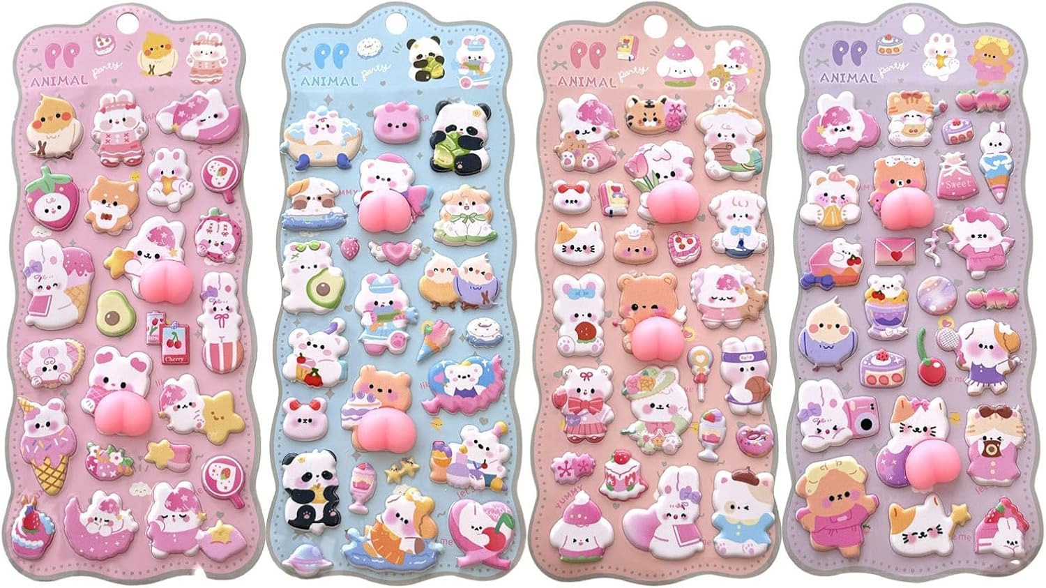 Amazon.co.jp: (ANIALX4枚)ぷにぷにおしりシール かわいい 3D立体 