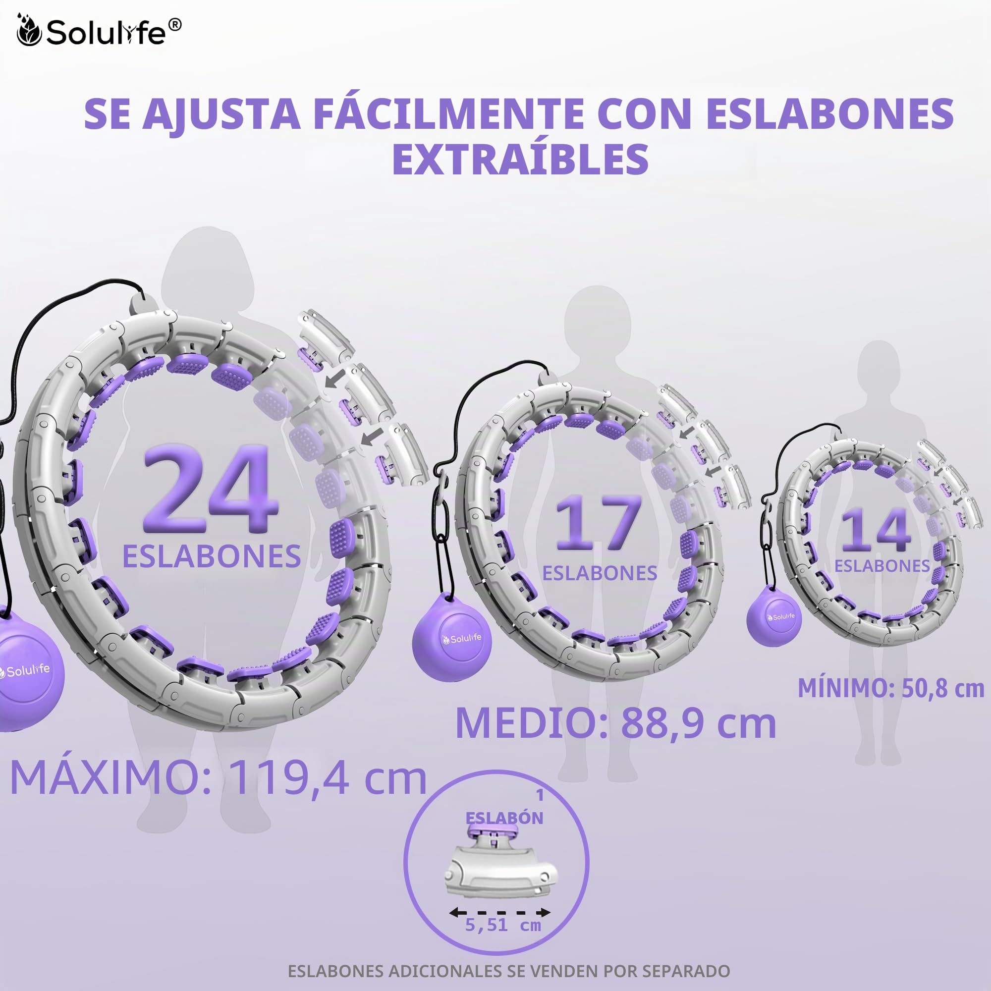 Hula Hoop Niña para Fitness: Diseño Único, Fácil y Ajustable. ¡Diversión Garantizada! Hula Hoop para Adultos Disponible: Ejercicio Divertido y Saludable para Todas Las Edades.