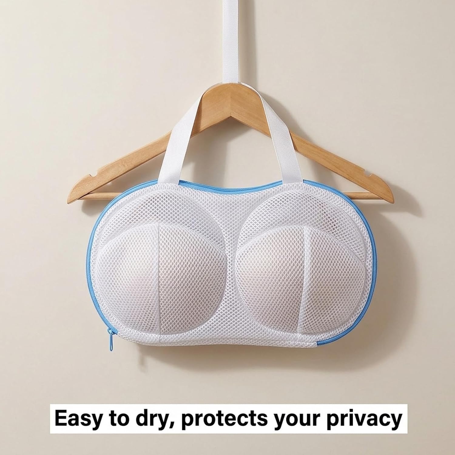 Set of 6 Reusable Laundry Bags Made of Mesh and Polyester,Bra Washer Protector for Laundry, Bra Bags for Laundry with Zipper Closure, Mesh Wash Bags for Delicate Lingerie and Underwire Bras