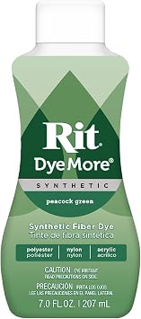 Rit DyeMore Liquid Dye, Peacock Green 7 Fl Oz Pack of 1