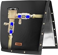 Vista 11 de Cubierta de aislamiento de tubería de prevención de reflujo de apertura de 2 vías (5 °F) – Cubierta de válvula de riego – Cubierta de bomba de pozo