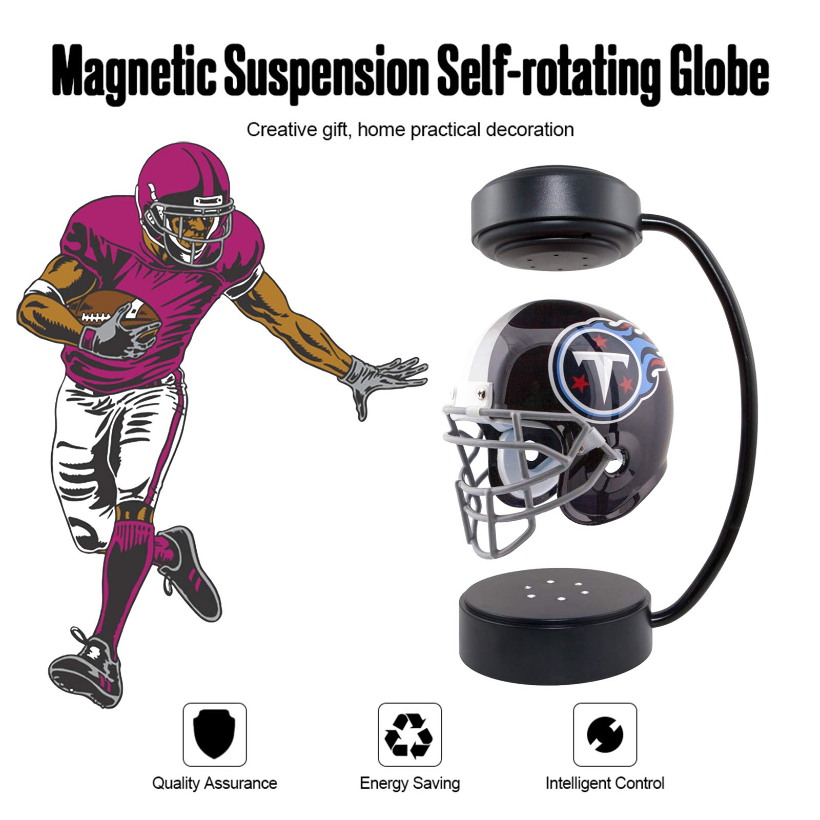 floating spinning football helmet NFL London Games 2021,Floating Rotating with Atmosphere Light,Magnetic Suspension Football Helmet, Football Fan Collection, NFL Collection : Buy Online at Best Price in KSA making it a perfect import_20221018-16:53 Hook Wire Color Options:14 Blue Factory Sealed Vintage 1995