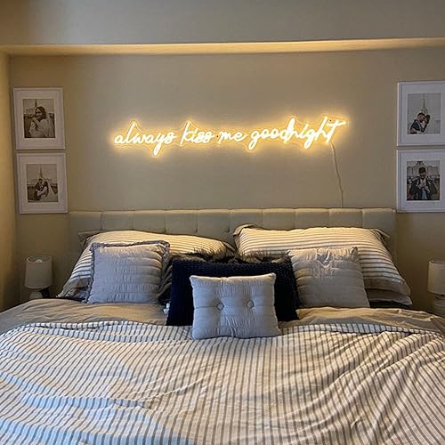 Vista 54 de Letreros LED de neón personalizados para decoración de pared de dormitorio, boda, fiesta de cumpleaños, decoración del hogar, letrero de neón