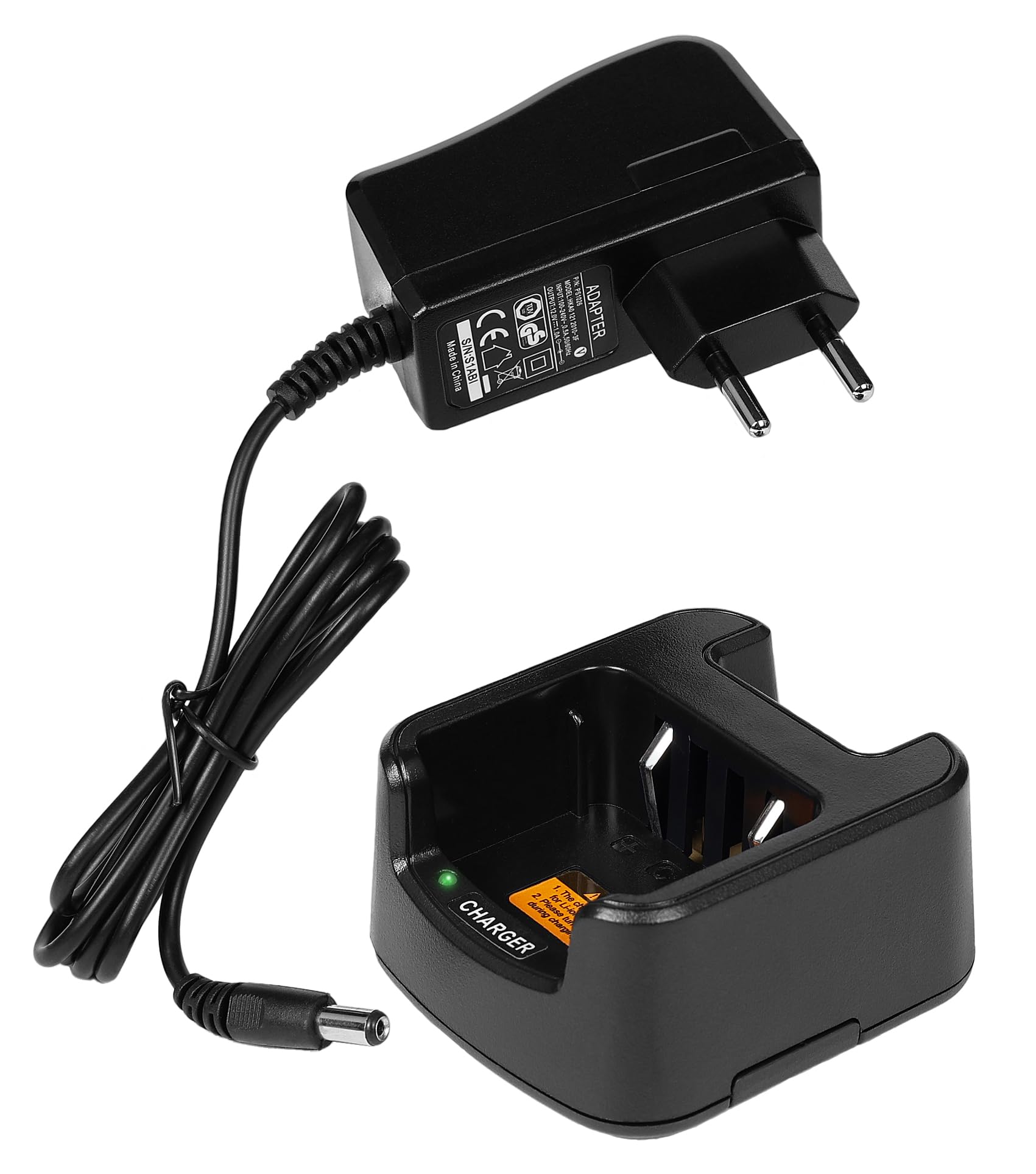 Base Station Chargeur pour HYT Hytera TC-446S TC-500S TC-508 Adaptateur UE | Compatible TC-510 TC-518 TC-580 TC-585 Radio , Charge Batterie CH10L19 BL1301 BL1719