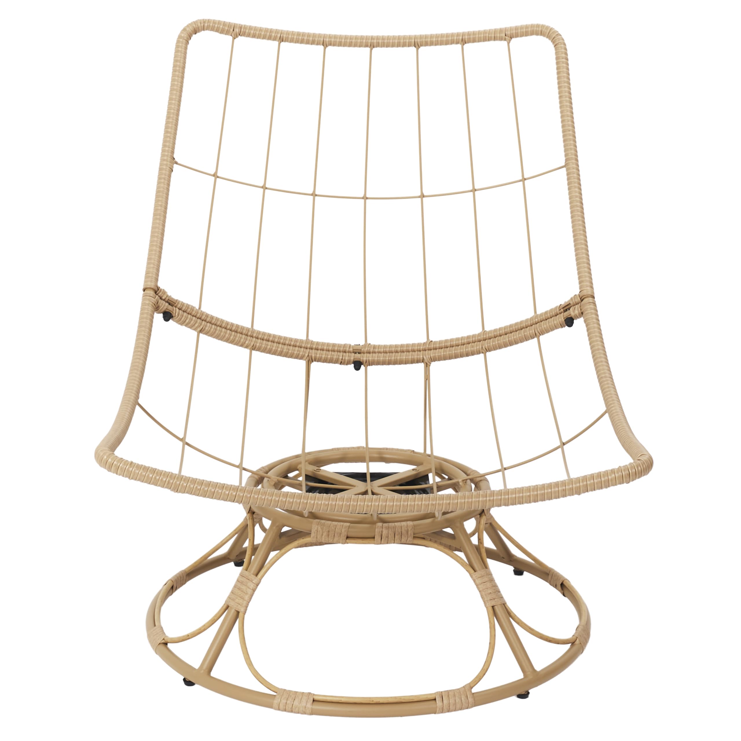 HOME DECO FACTORY - HDO0227 Sillón Petra, Mobiliario de Exterior, Asiento 74x88x96 cm, Altura 35 cm, Tratamiento UV, Textil Repelente al Agua, Epoxy, Beige