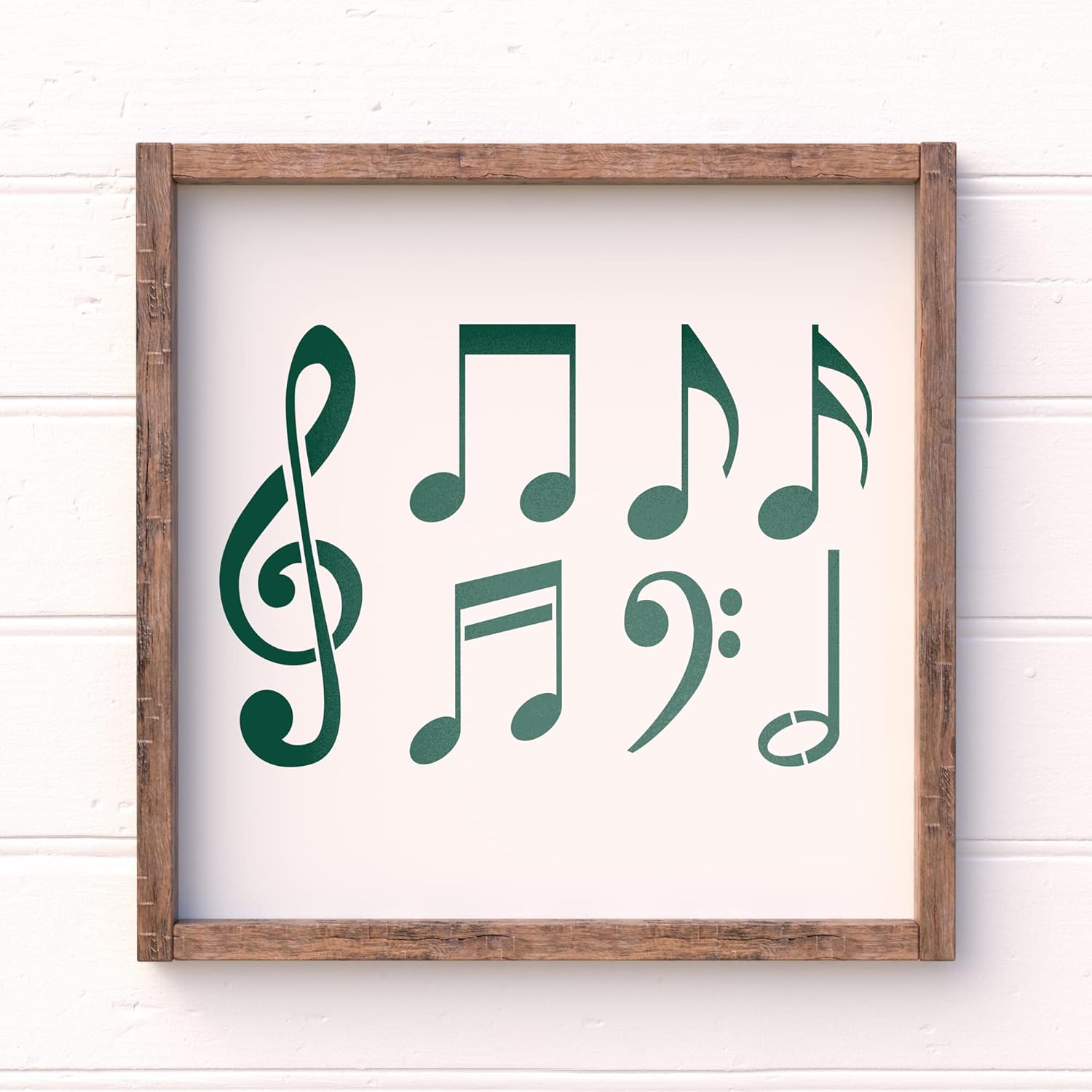 Music Notes Stencil - Large Treble Music Notes Stencil