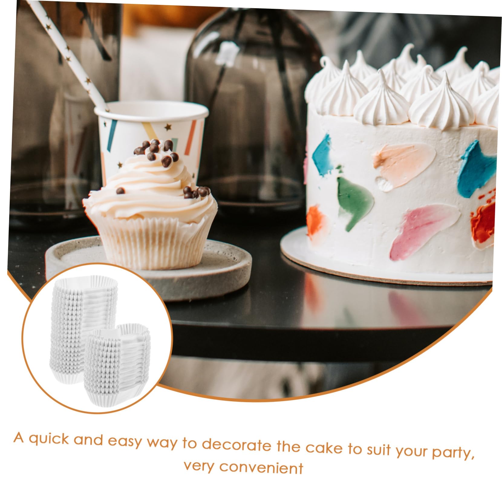 PRETYZOOM 4 Stück Backförmchen aus Papier Muffinförmchen luftdichter Cupcake-Behälter Ovales Papierbackboot hochzeitsdeko hochzeitsdeco Ovaler Kuchen-Pappbecher brot papier fach Weiß