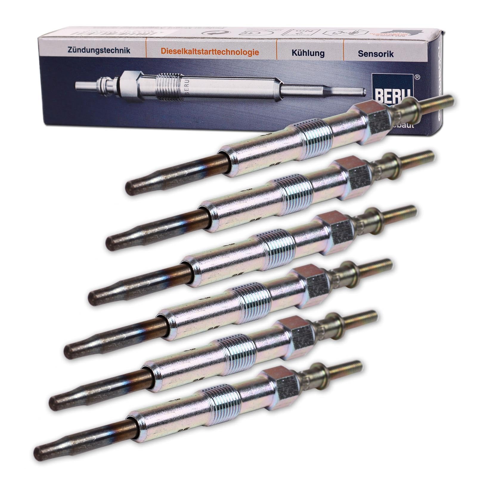 6x Beru Glühkerze Duraterm | GN008 passend für A4 8D B5 8E B6 B7 2.5 09.97-05.06